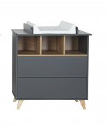 Loft pelenkázó feltét komódra - Antracite Antracite